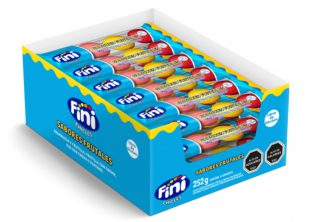 Chicle sabores frutales display 252g copia