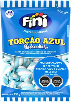 Trenza azul y blanca rellena 250g c-e