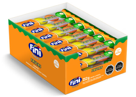 Chicle frutas display 252g copia